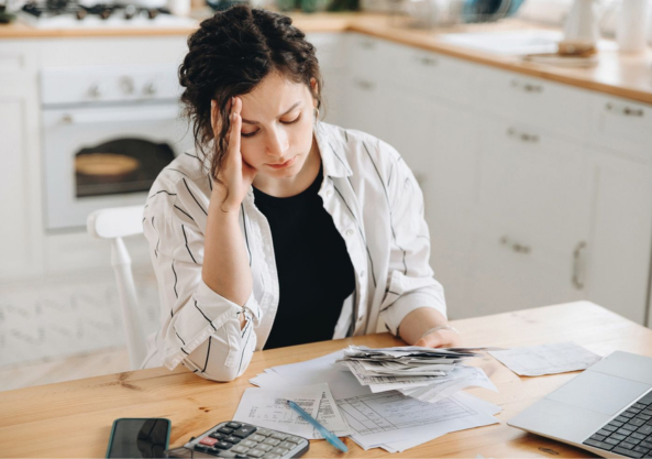 stressed woman